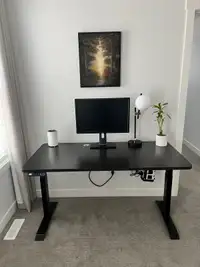 MotionGrey standing desk with table top