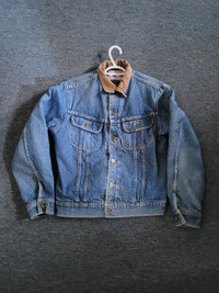 Vintage 70s Lee Storm Rider blanket lined denim jacket
