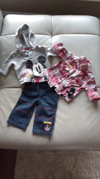 3 piece 3 month mickey mouse outfit