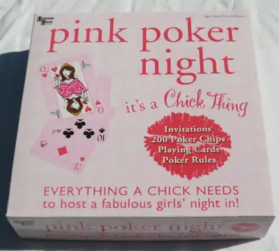 Pink Poker Night-It's a Chick Thing game I can meet you in London the next time I'm there.