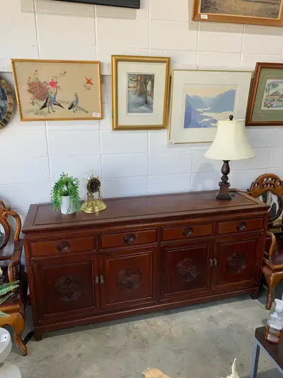 Antique Mahogony Sideboard, View more