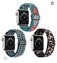 Stretchy Nylon Solo Loop Bands Compatible with Apple