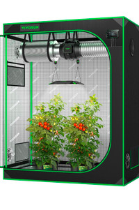 Complete Grow Tent kit with LED lights and filter