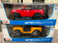 1:18 Diecast 2021 ford bronco badlands and wild trak