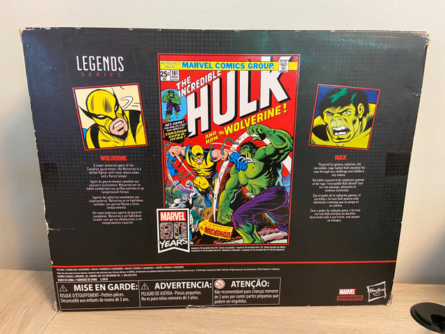 Marvel Legends 80th Anniversary Wolverine vs Hulk 2 Pack  in Toys & Games in Mississauga / Peel Region - Image 2