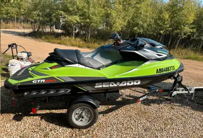 2017 Seadoo GTR-X 230 with 2018 karavan seadoo move trailer. 54 Hours 2 keys, depth finder, front st...