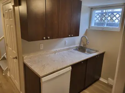 One Bedroom Basement Apartment with Private Entrance Available June 15, July 1, or August 1. Move in...