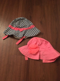 Girls summer hats x 3
