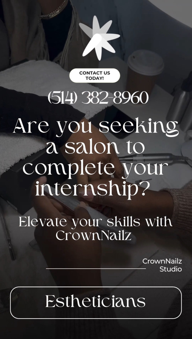 Looking for internship call us  in Hair Stylist & Salon in City of Montréal