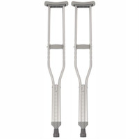 NEW PCP 5092-S Pair of Adult Push-Button Crutches Chrome