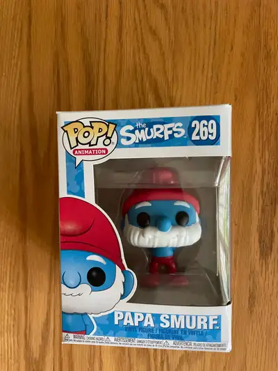 Funko Pop! Figurine. The smurfs. Papa Smurf. Cash only, exact change.
