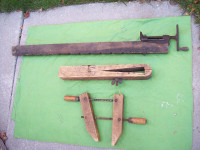 3 NOW 2  ANTIQUE WOOD CLAMPS  *SEE EACH ITEM PRICE**