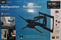 Multi-position TV wall-mount arm