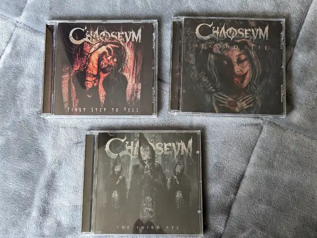 Cd Chaoseum metal music album 1, 2 and 3