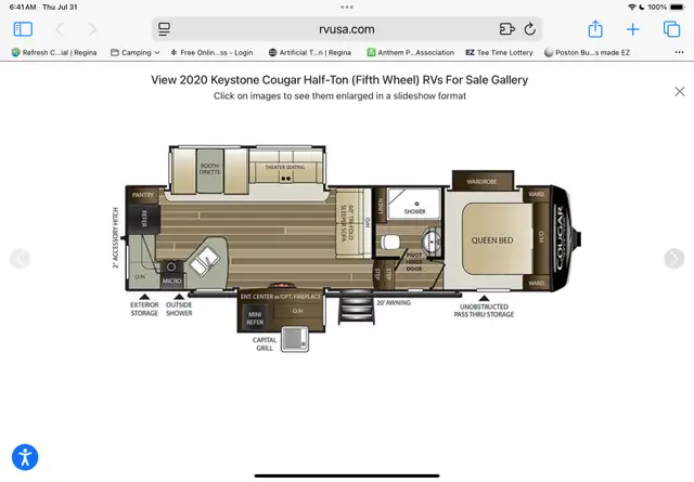 2020 Cougar 29RKS 33’ 5th Wheel Travel Trailer in Travel Trailers & Campers in Regina - Image 4