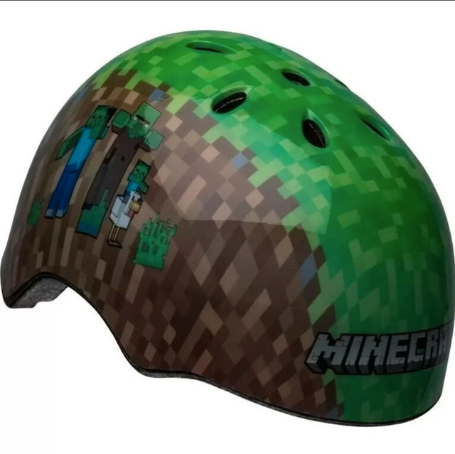 Bell Sports Minecraft 2D Child Multi-Sport Helmet *2 Available* in Clothing, Shoes & Accessories in City of Toronto