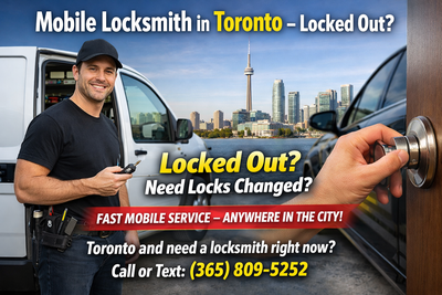 Mobile Locksmith in Toronto – Locked Out? Lock Change /Keys, View more