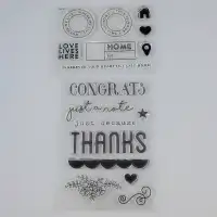 Stamps Clear Ms. Sparkle & Co. Congrats Thanks & Studio Calico H