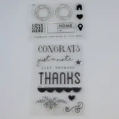 Stamps Clear Ms. Sparkle & Co. Congrats Thanks & Studio Calico H, View more