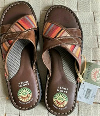 Earth shoe brand new genuine leather slippers shoes