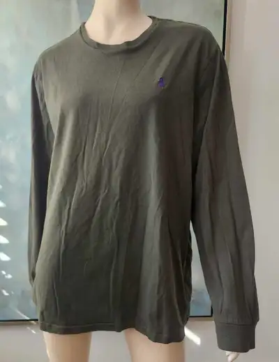 Polo Ralph Lauren long-sleeve olive green t-shirt XXL, View more