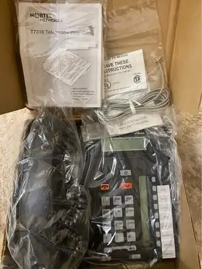 Selling a brand new, never used Nortel Norstar T7316 digital telephone in charcoal gray. Comes compl...