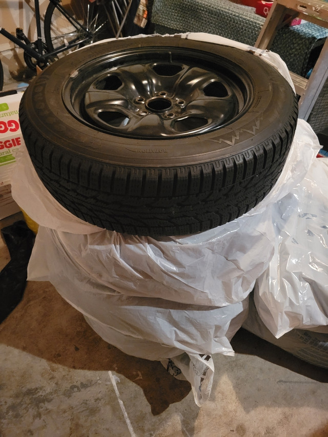 225 60 R18 winter tires with steel rims in Garage Sales in Mississauga / Peel Region