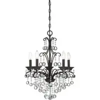 Handsome 5-Light Crystal Chandelier by Quoizel - FLAWLESS!