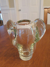 Vase en verre de Style Val St-lambert non signé