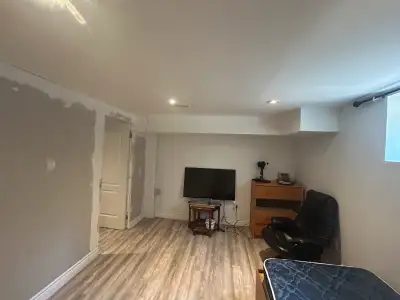 Room in the basement for only one person. There is another room in this basement unit. One of the be...
