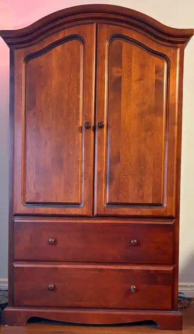 Wooden Armoire in good condition, View more
