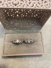 925 Sterling Silver Ring Set 