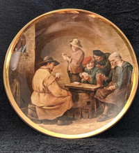 "A Game of Cards" Picture Plate by David Teniers il Giovanni