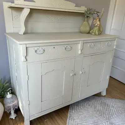 Antique Sideboard Buffet, View more