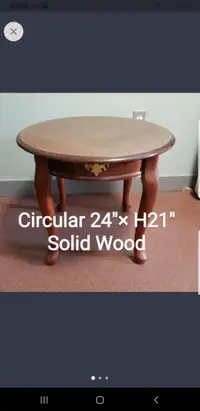 Side Table height 21"