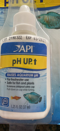 New API chemical for aquarium to raise PH level 