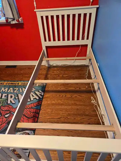 White Twin Bed, View more