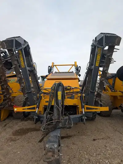 The 2022 ELHO Scorpio Rock Picker. Working width: 18Ft Rock Size: 2"- 18" Fully Hydraulic Hopper cap...