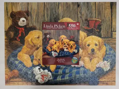 Casse-tête 550 mcx. - Les 5 chiots Labradors Complet J'ai d'autres casse-têtes à vendre allez voir m...