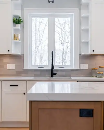 Sale ❄⭐| Quartz Countertops | Backsplash | Island, View more