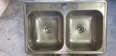 Stainless Steel Double Sink 32" x 21", View more