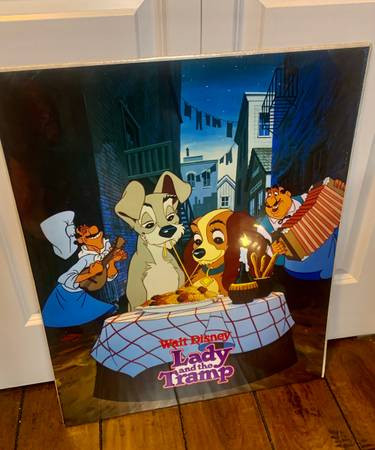 The Lady and the Tramp Walt Disney 1980s Original Movie Poster in Arts & Collectibles in Burnaby/New Westminster - Image 2