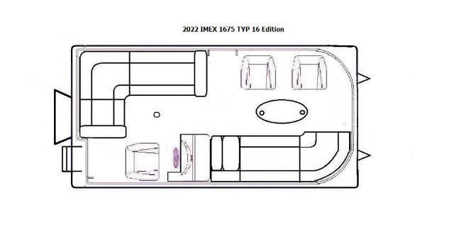 2024 IMEX 1775 - Pontoon Boat Kit, optional assembled. in Powerboats & Motorboats in Fredericton - Image 2