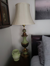 Old, heavy, brass lamp