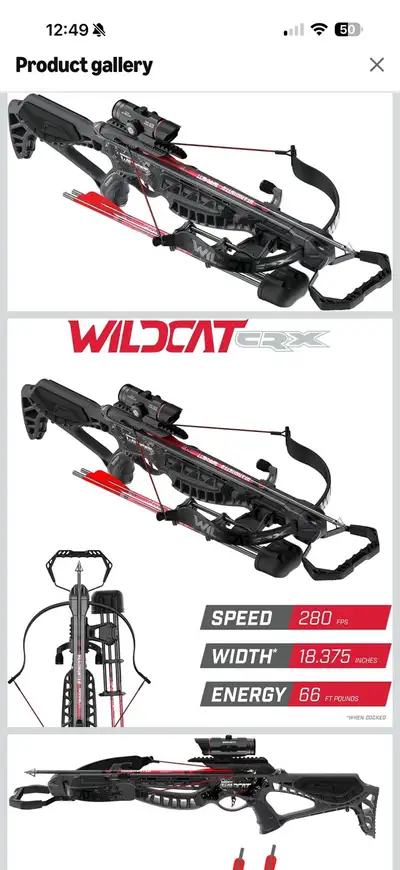 This pre-owned Barnett Hyper Raptor 410 FPS compound crossbow is in excellent condition and ready fo...