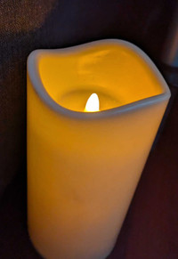 Big Flameless Candle with Timer 