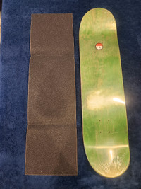 Green Blank Skateboard & Griptape 