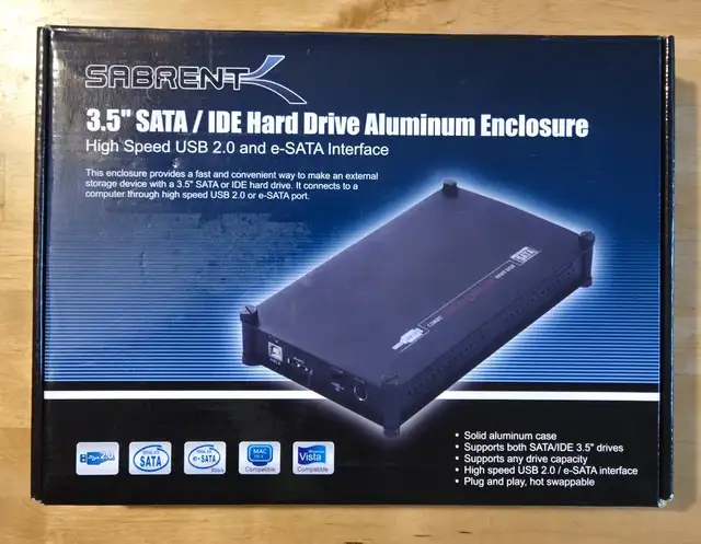 Sabrent 3.5" SATA/IDE Hard Drive Aluminum Enclosure