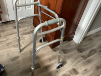 Walker With Front Wheels Used For Hip or Knee Surgery.