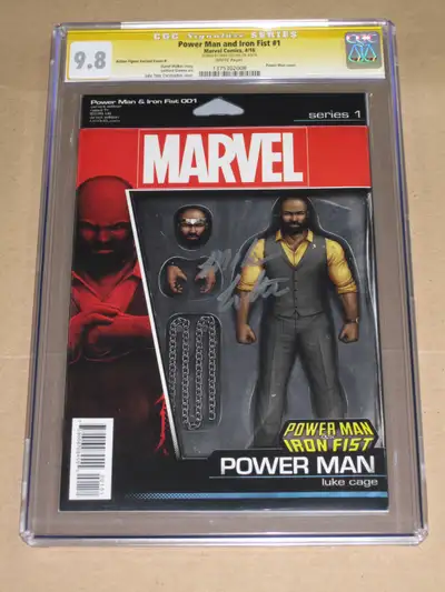 Power Man Iron Fist#1 CGC 9.8 Signed Mike Coulter! comic book, View more